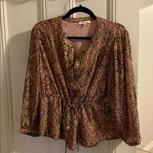 Madewell button down printed top